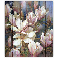 Сиреневое панно для стен Creative Wood Цветы Цветы - 2 Магнолия