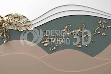 Вертикальные 3D обои Design Studio 3D Объемная перспектива OP-017