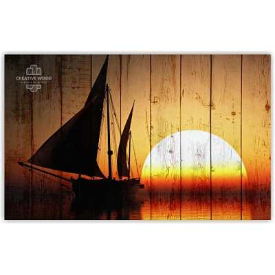 Картины Море - Закат, Природа, Creative Wood Картины Море - Закат, Природа, Creative Wood